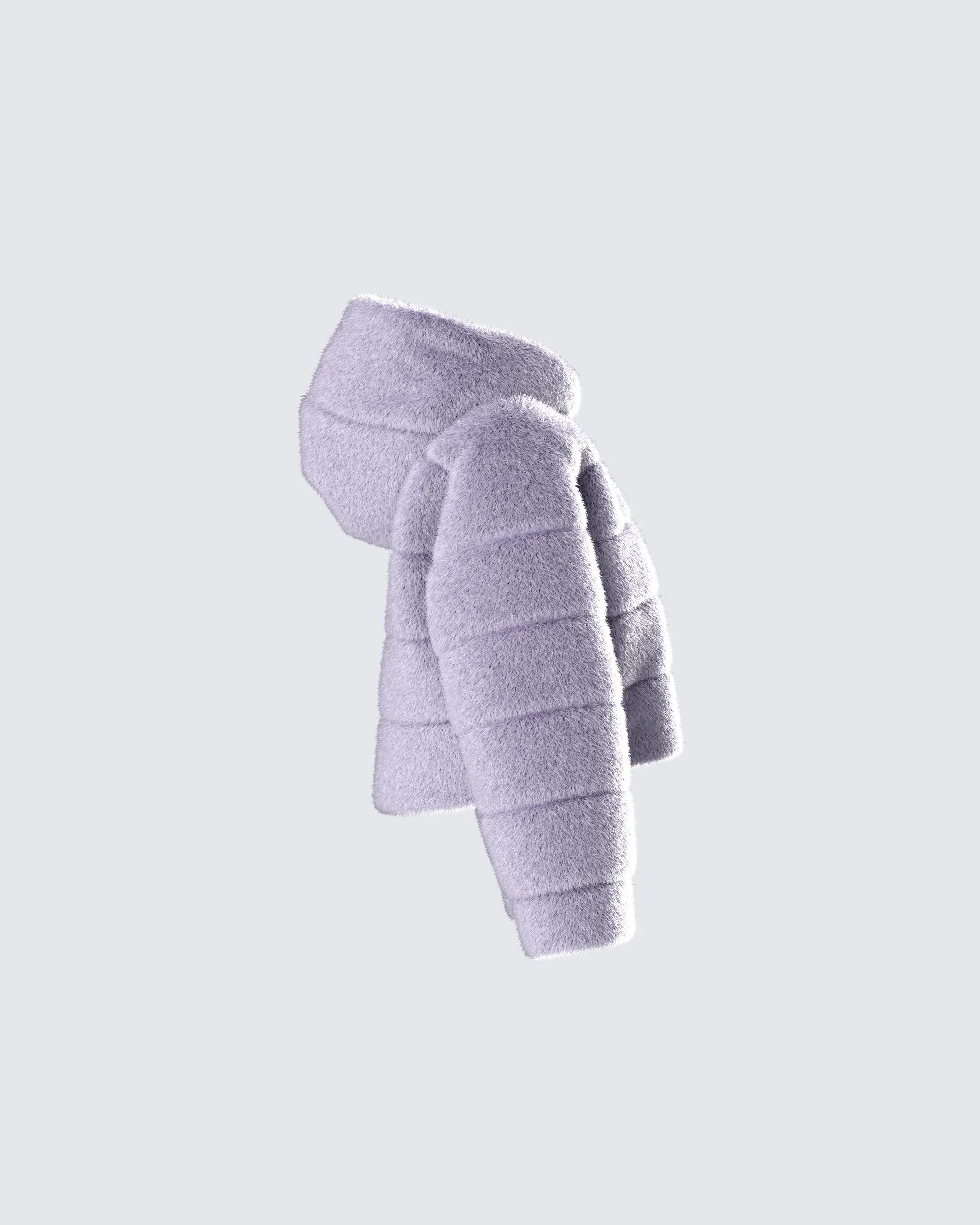 Aspen Grey Faux Fur Hooded Jacket